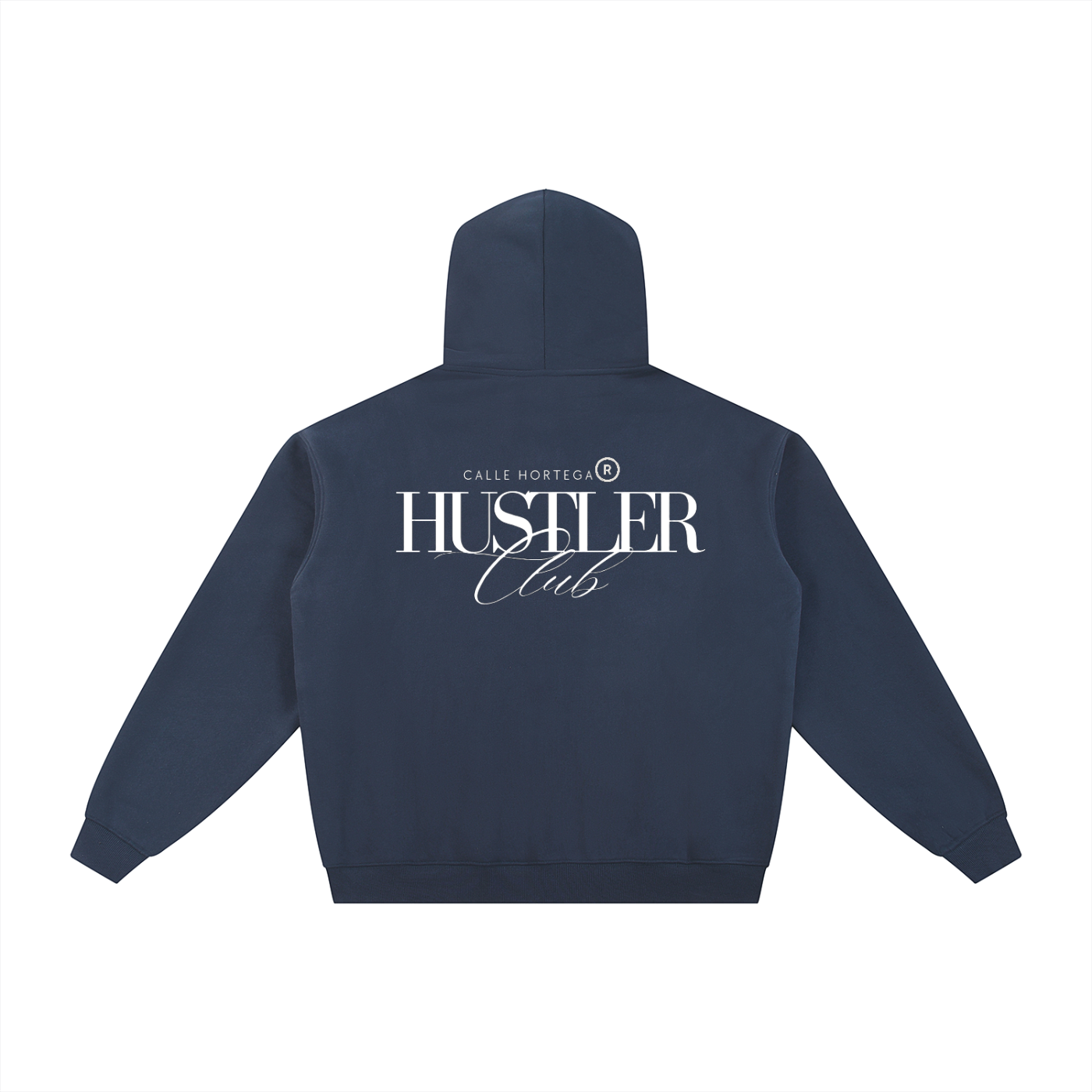 Essential Fleece Zip-Through Hoodie HUSTLER CLUB By Calle Hortega