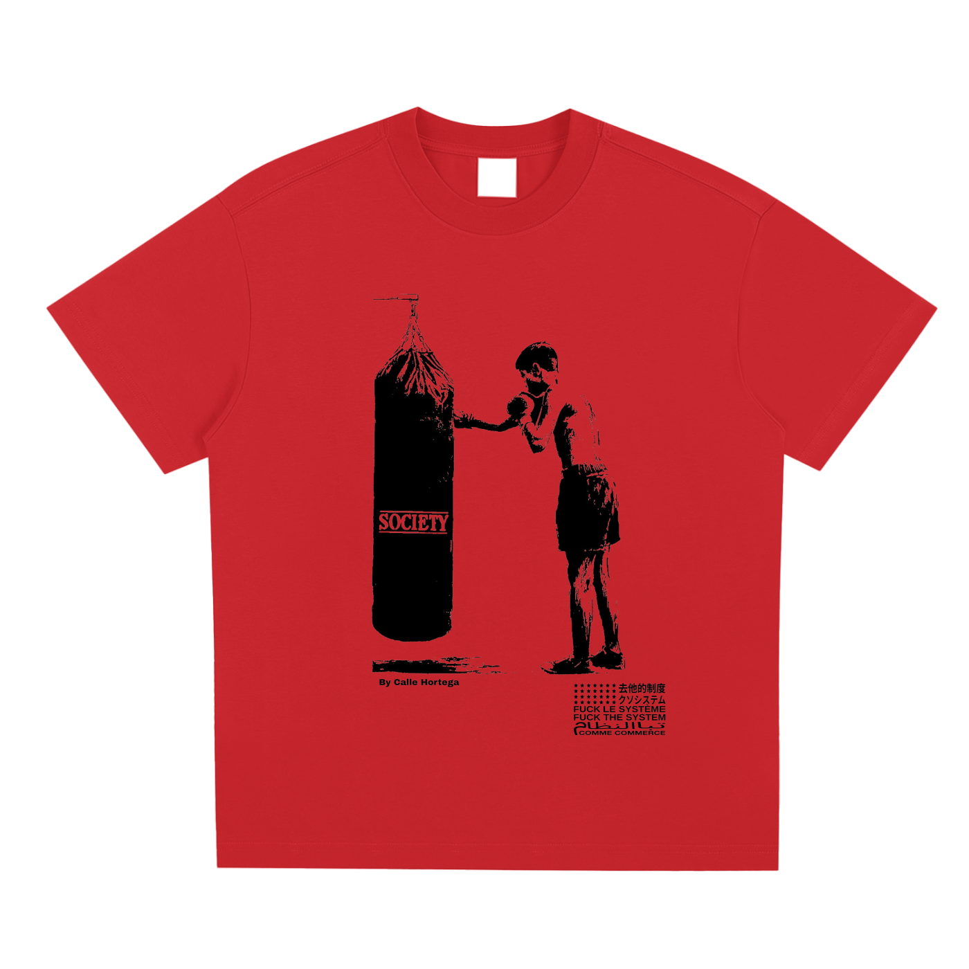 T-shirt unisexe fight to society by Hortega calle