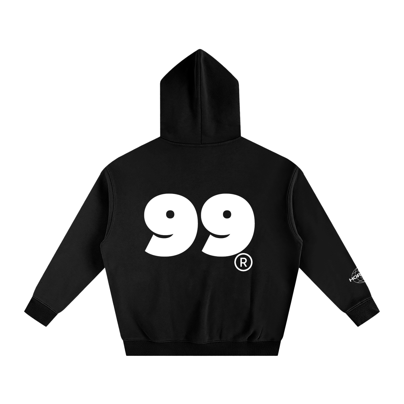 Oversize Fleeced Hoodie HUSTLER CLUB By Calle Hortega