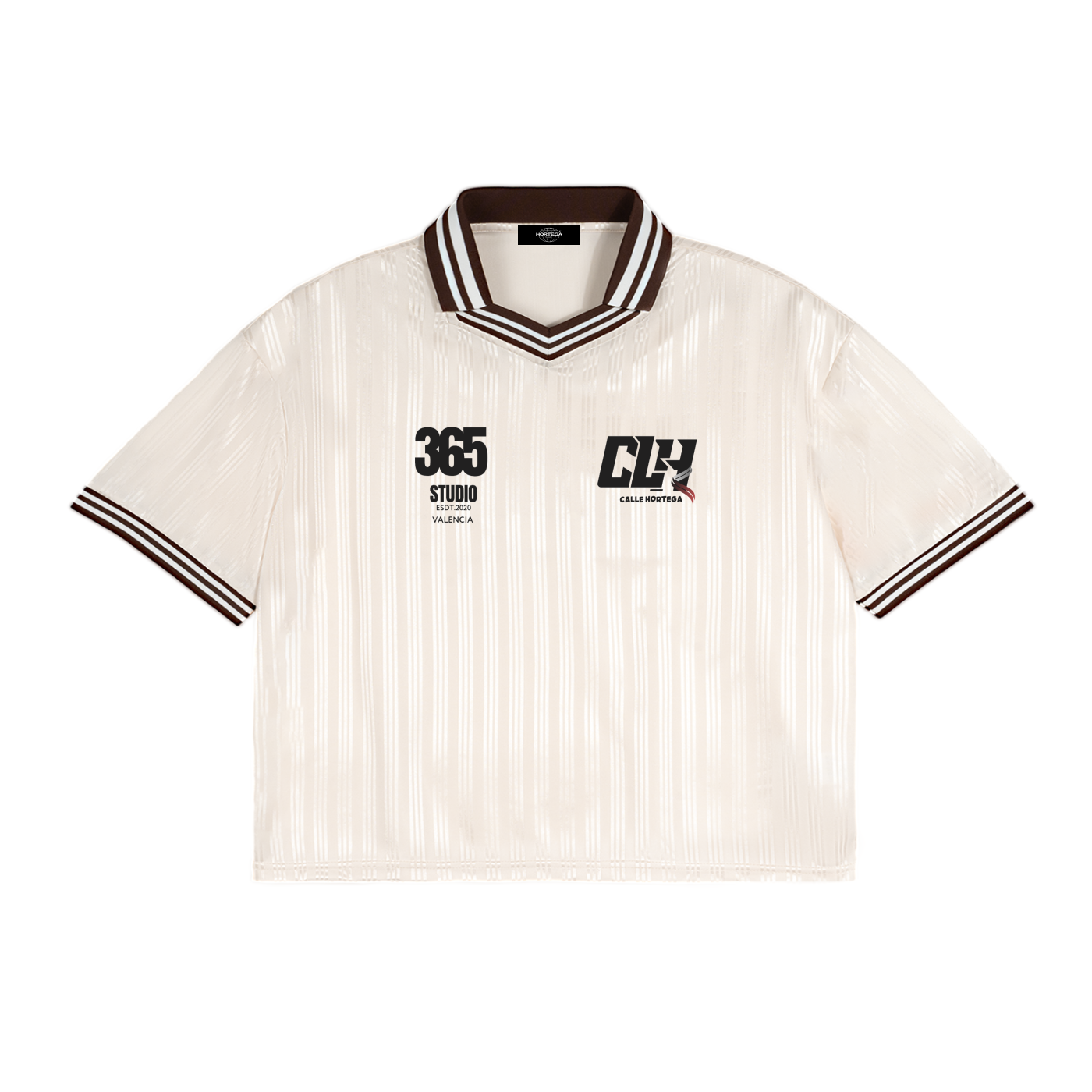 Contrast Stripes Polo Collar T-Shirt 46