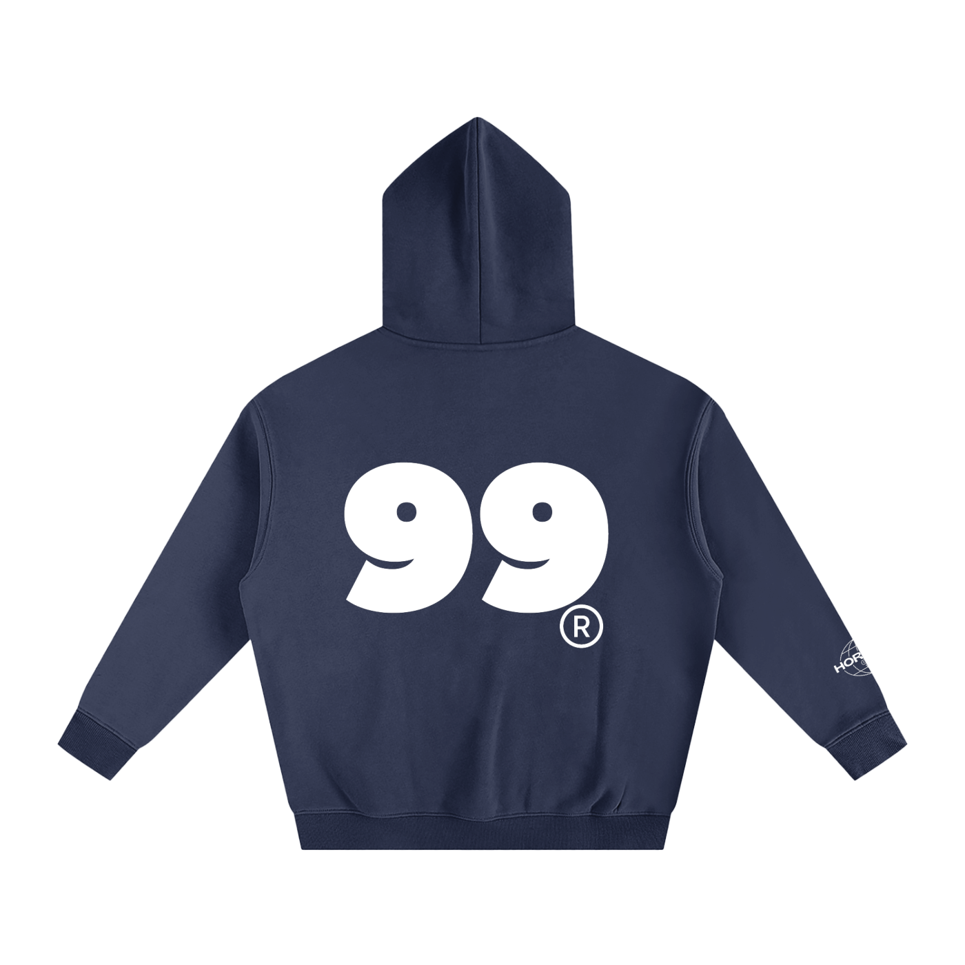 Oversize Fleeced Hoodie HUSTLER CLUB By Calle Hortega