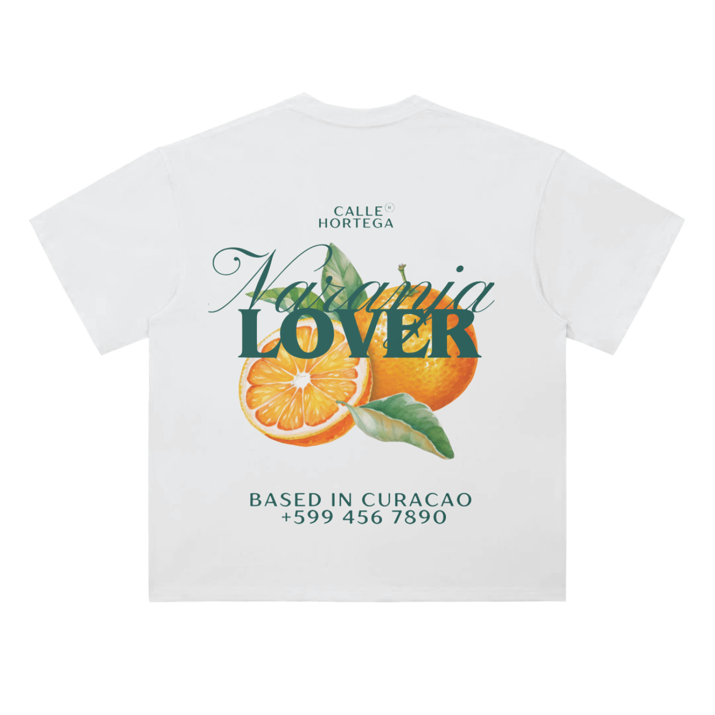 T-shirt Drop Shirt Logo Naranja lover