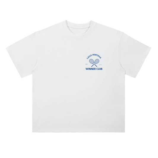 Drop Shoulder T-Shirt Logo Tennis arrière
