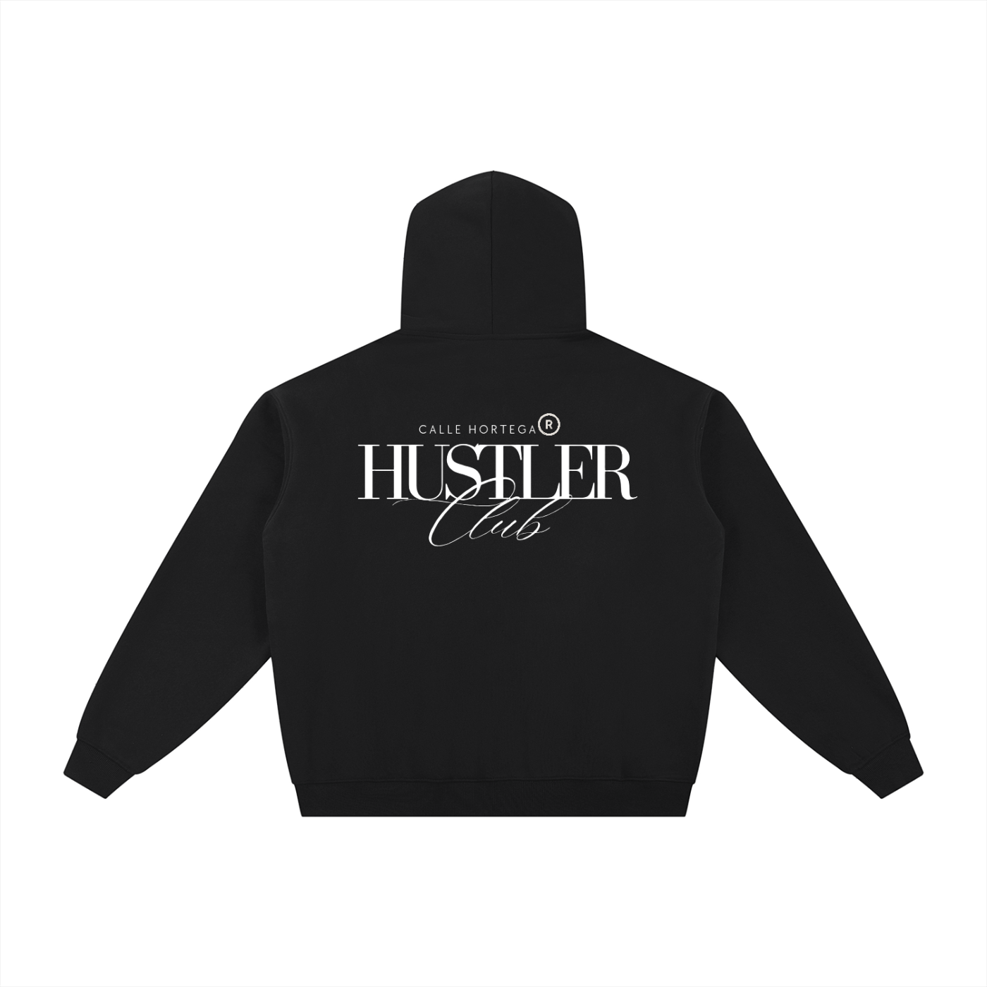 Essential Fleece Zip-Through Hoodie HUSTLER CLUB By Calle Hortega