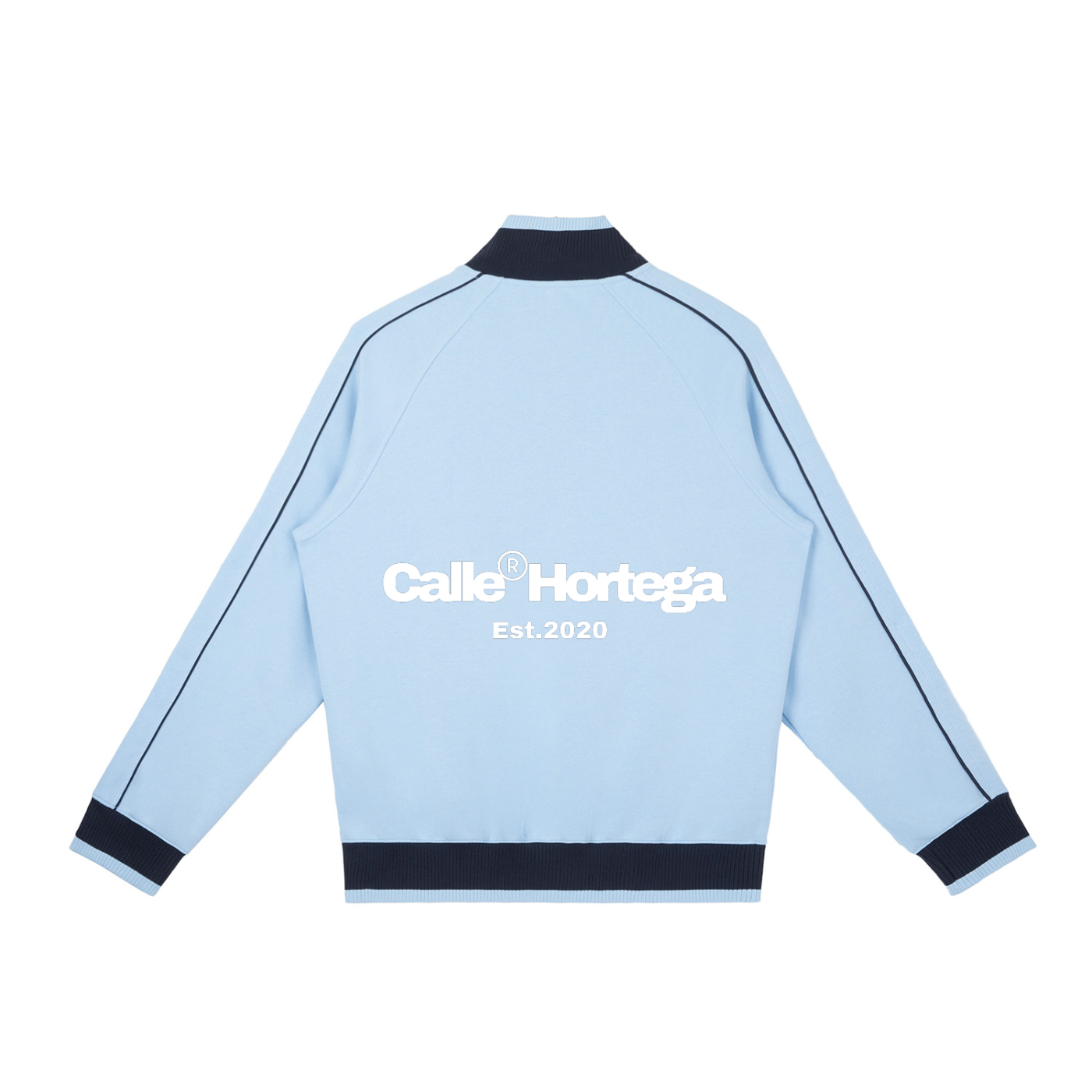 Color Block Raglan Sleeve Zip Track Jacket