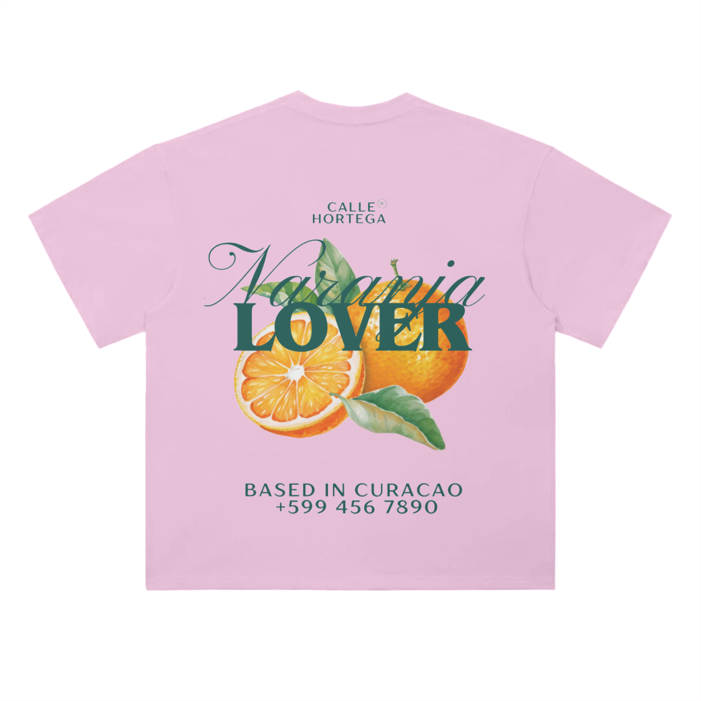 T-shirt Drop Shirt Logo Naranja lover