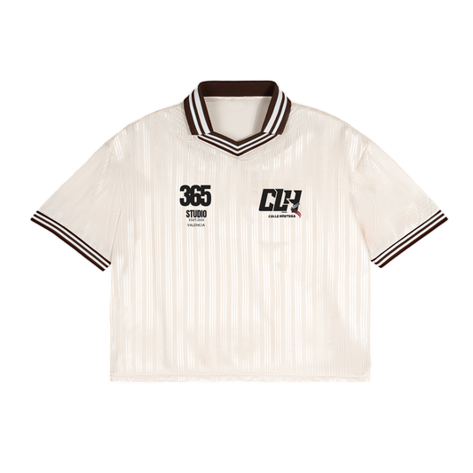 Contrast Stripes Polo Collar T-Shirt 46