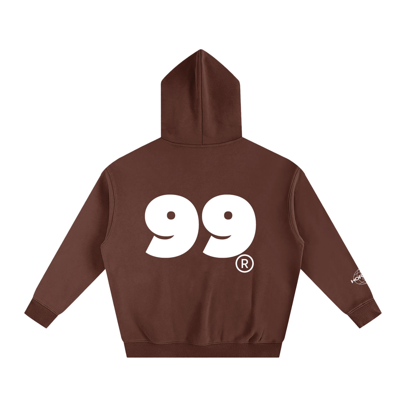 Oversize Fleeced Hoodie HUSTLER CLUB By Calle Hortega