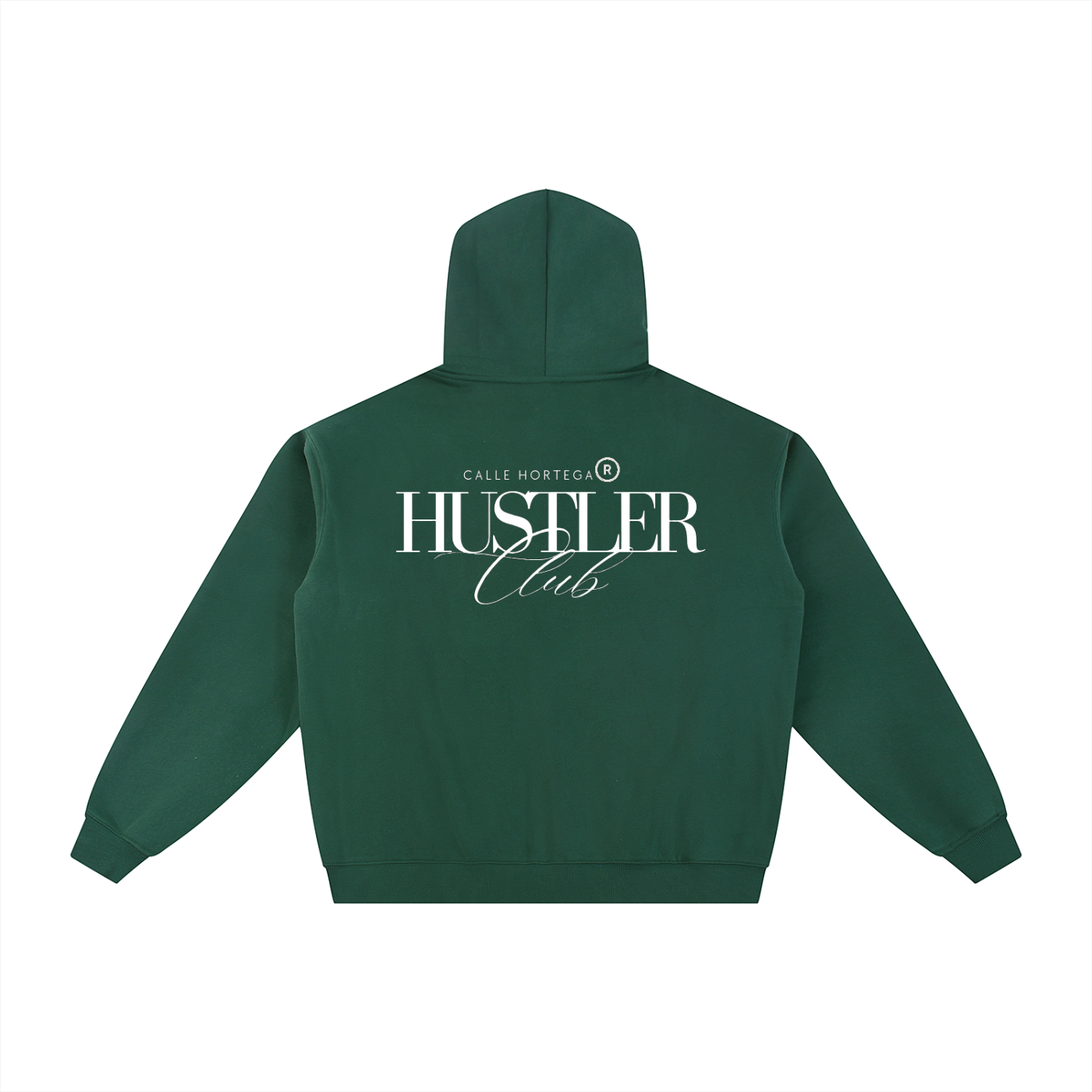 Essential Fleece Zip-Through Hoodie HUSTLER CLUB By Calle Hortega