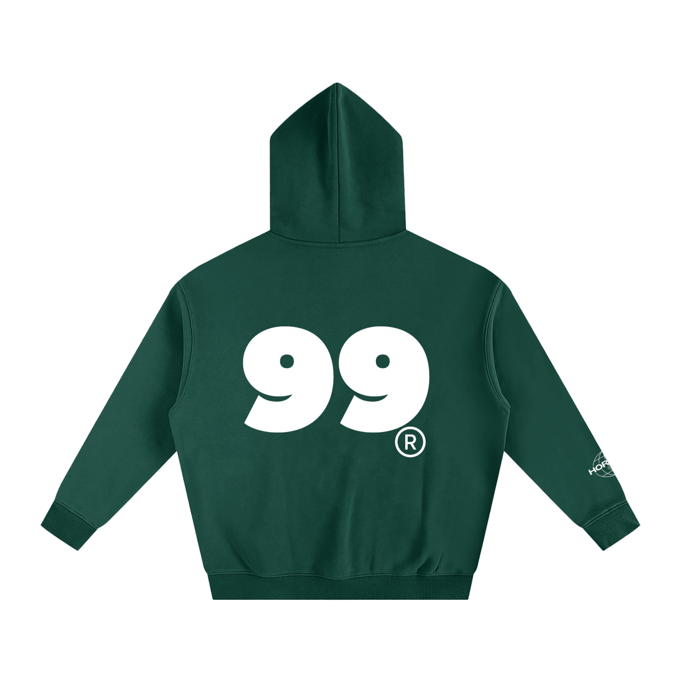 Oversize Fleeced Hoodie HUSTLER CLUB By Calle Hortega