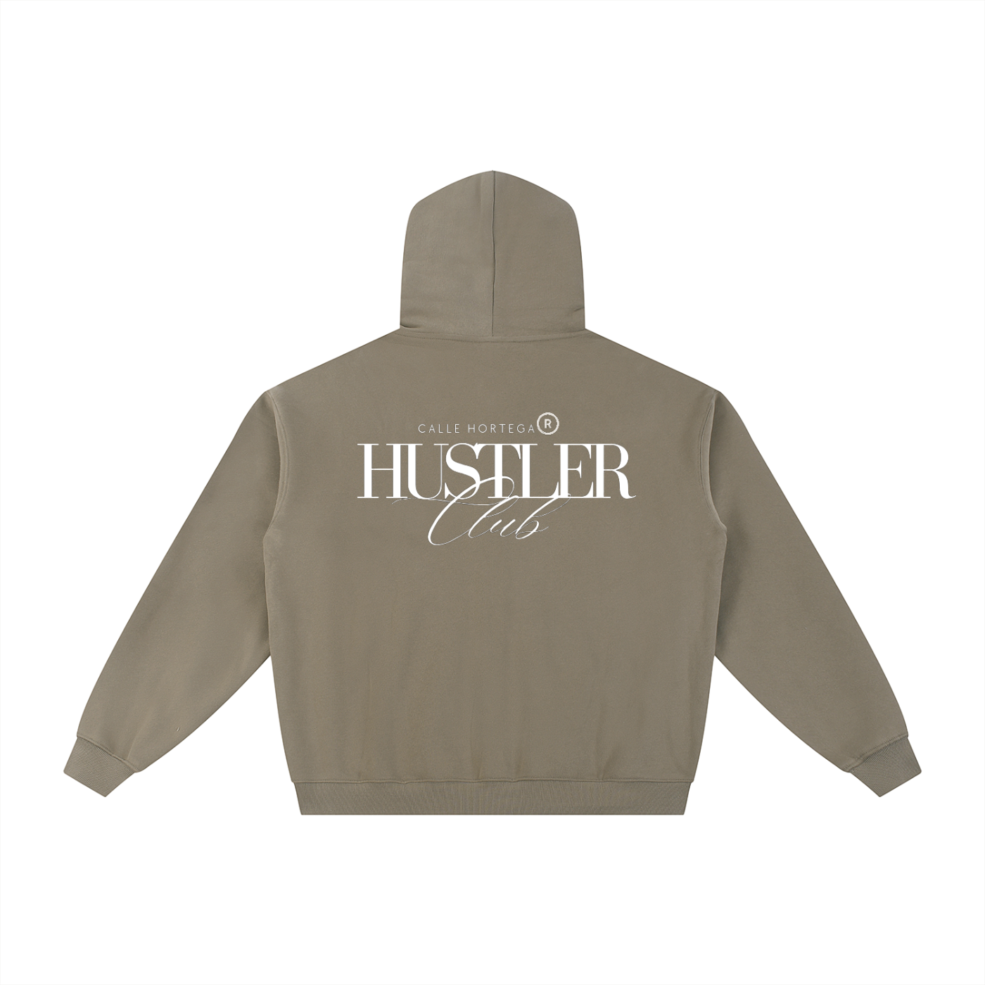 Essential Fleece Zip-Through Hoodie HUSTLER CLUB By Calle Hortega